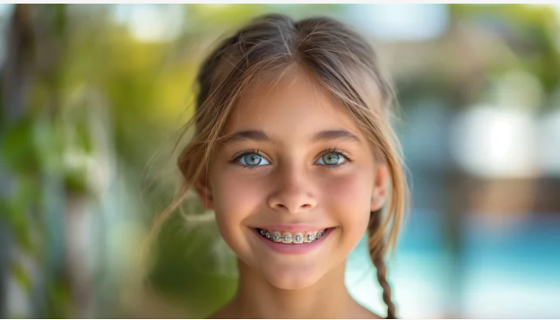 Summer girl braces